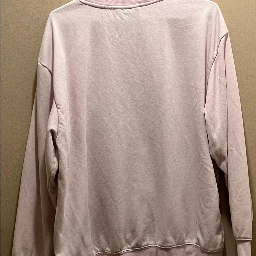 Peanuts woman’s size 1x pink snoopy heart sweatshirt pullover - Picture 3 of 3